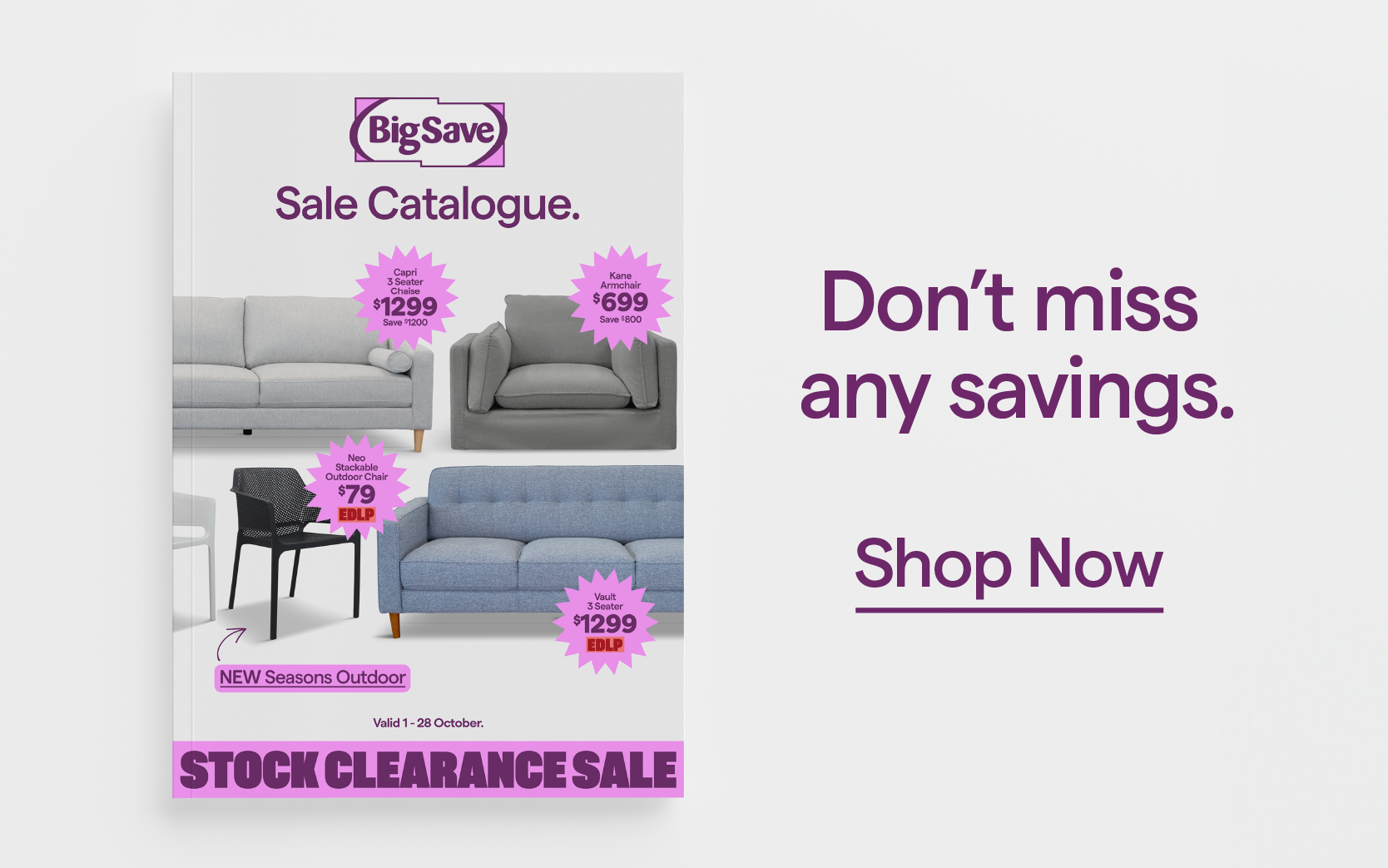 Shop our sale catalogue here.