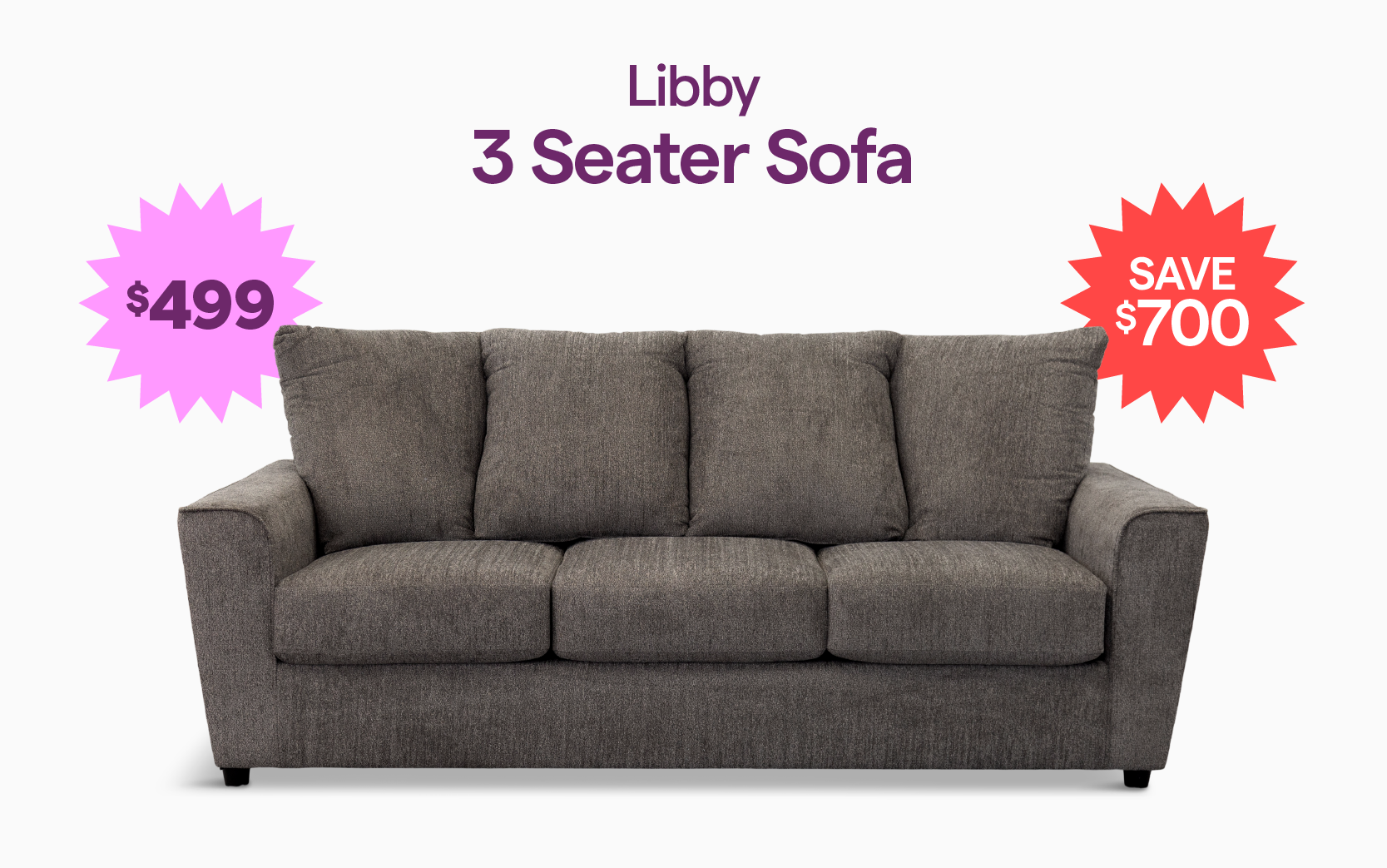 Libby 3 Seater Sofa