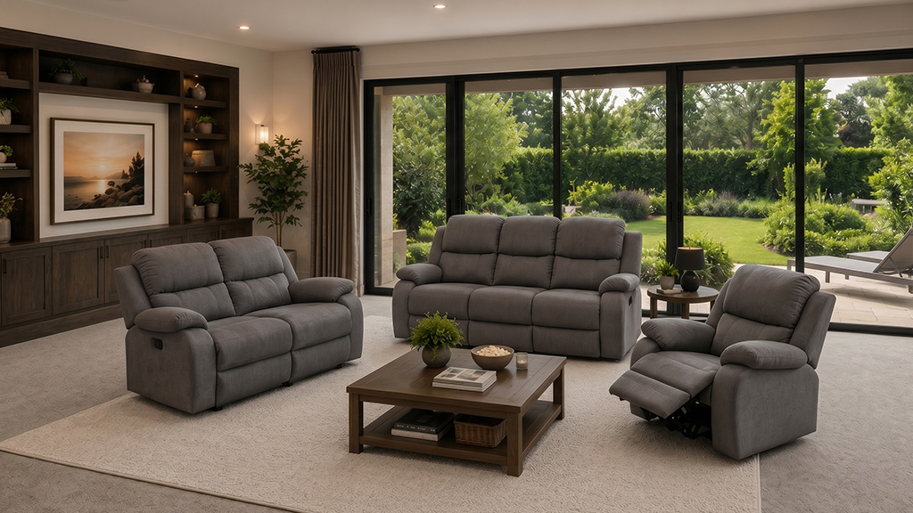 Fraser 3 + 2 Seater Recliner + Recliner - Big Save